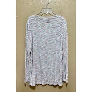 Lane Bryant Striped Long Sleeve Top Plus Size 14/16‎ Casual Everyday